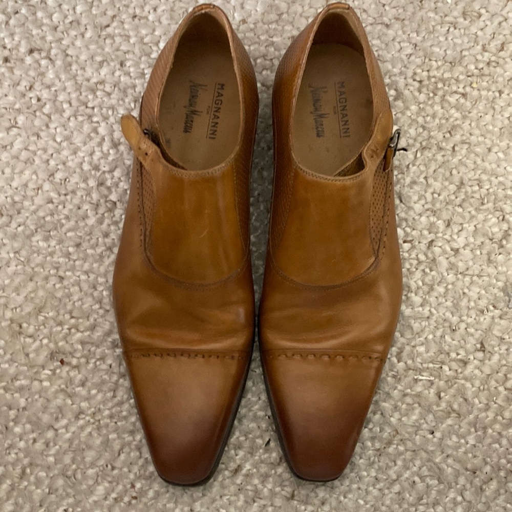 Neiman Marcus MAGNANNI  Buckle Slip-on Loafer Square Toe Size 11